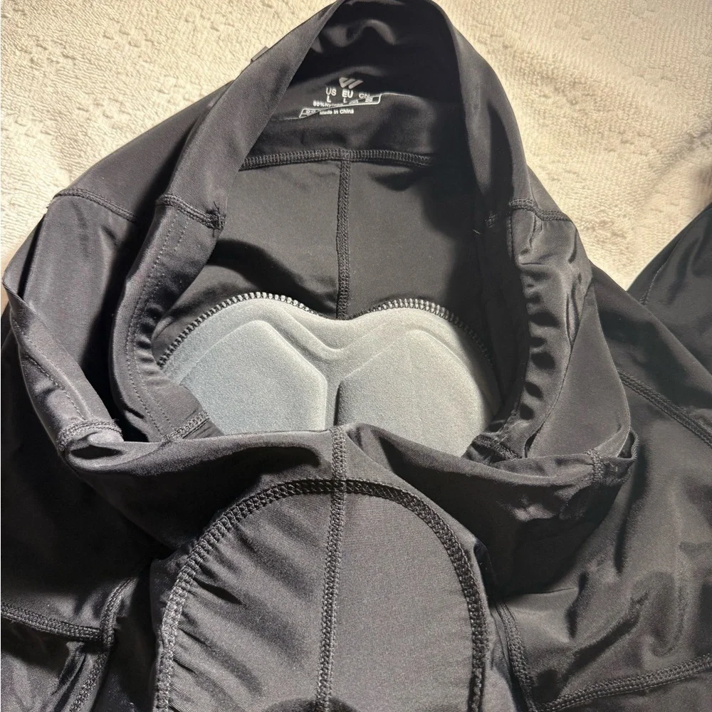 Wulibike  Black Leggings with Reflective Detail